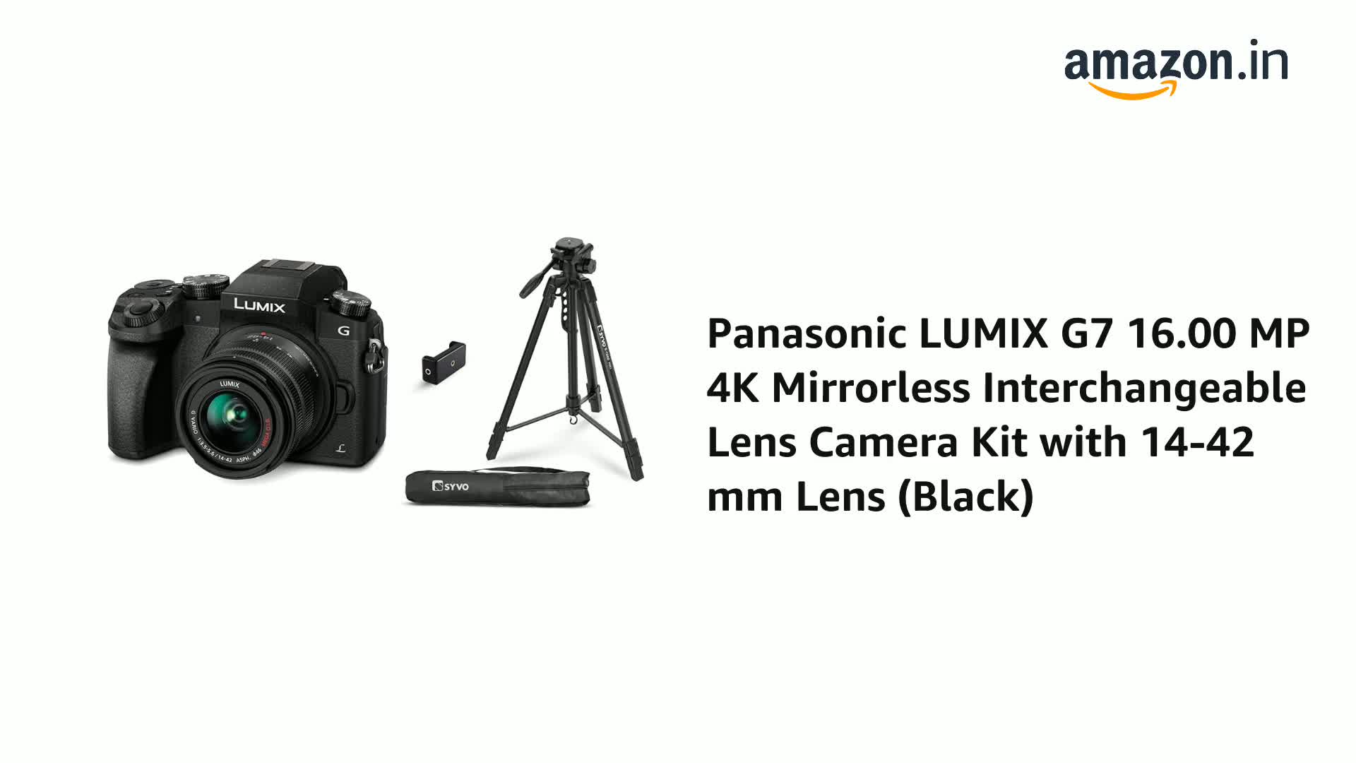 Buy Panasonic LUMIX G7 16.00 MP 4K Mirrorless Interchangeable Lens